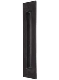 Solid Bronze Pocket-Door Flush Pull - 8 inch X 2 inch.